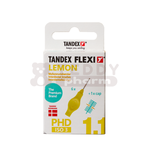 TANDEX Flexi Interdentalbürsten PHD 1.1 ISO 3 Lemon 6 St