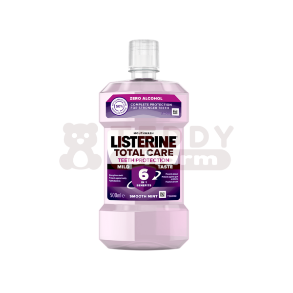 LISTERINE Total Care Mild Taste Mundspülung Smooth Mint 500 ml