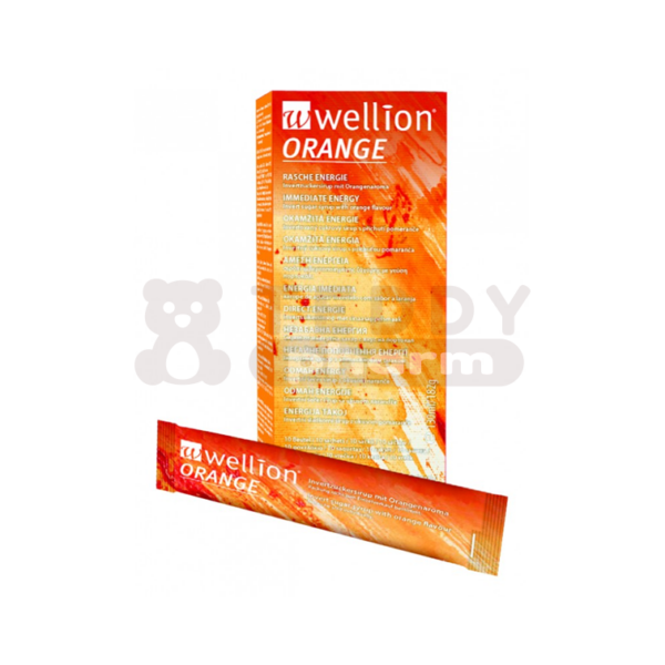 WELLION Orange Invertzuckersirup Beutel 10 x 13 ml