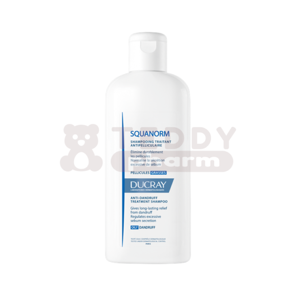 DUCRAY Squanorm Anti-Schuppen Shampoo bei fettigen Schuppen 200 ml