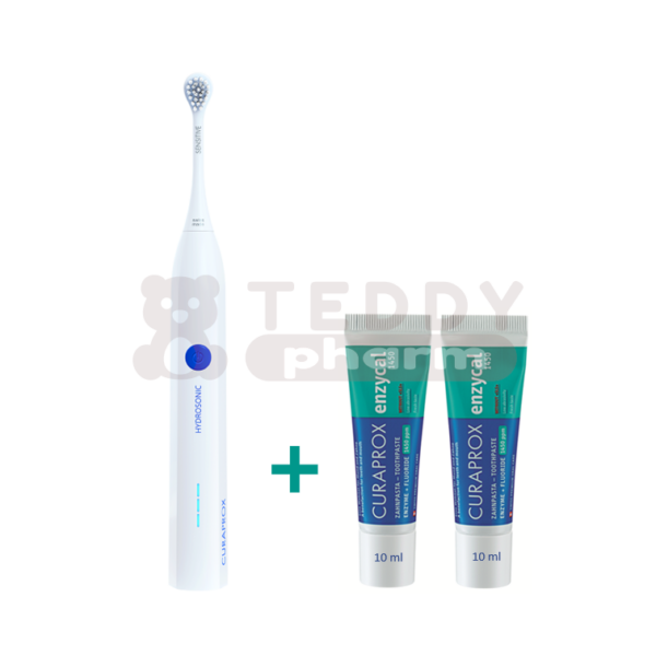 CURAPROX Easy Hydrosonic Zahnbürste plus Enzycal 2 sample