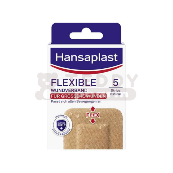 Hansaplast FLEXIBLE Wundverband 6 x 9 cm Strips 5 St