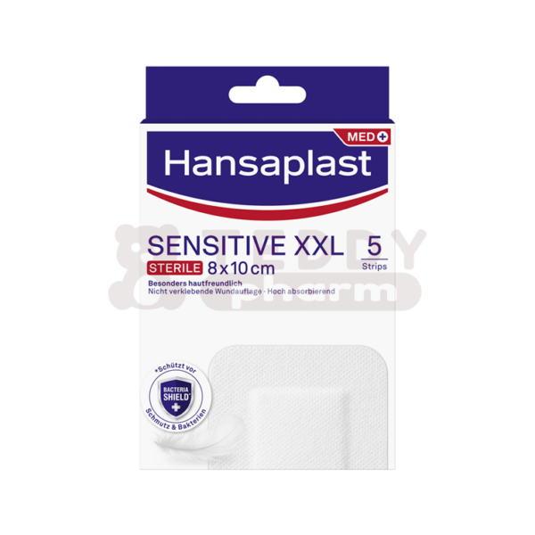 Hansaplast Sensitive XXL steril 8 x 10 cm 5 St